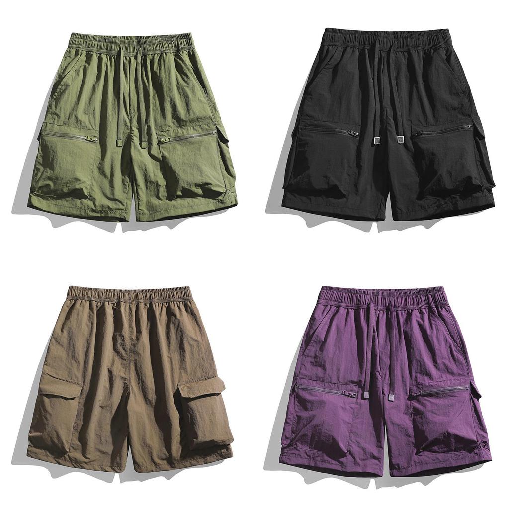 Mens Summer Cargo Shorts With Breathable Nylon Fabric For Teen Casual Wear