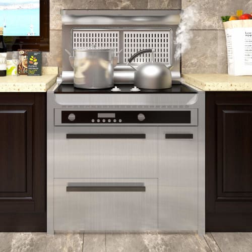 Yenhome Stainless Steel Sheet, Silver, Sticker, Waterproof Metallic Sheet, Aluminum Sheet, 45cm x 5m, Cutting Sheet, Removable, DIY Wallpaper, Self-Ad