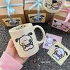 Cute Cartoon Pacha Dog Ceramic Mug & Rice Bowl Gift Set