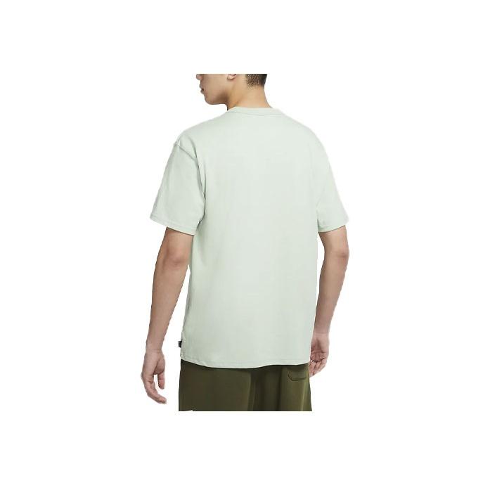 Nike Solid Color Pocket Crew Neck Loose Short Sleeve T-Shirt Men Tops Aqua-Blue DQ9296-017