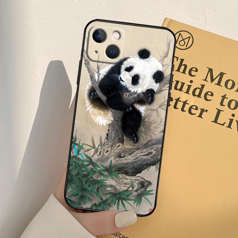 Chinesisches Bären-Panda-Handyhülle für iPhone 17 16 15 13 11 12 14 Pro Max mini XR 16e 15 16 Plus 17 Air Vollabdeckung