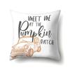 Thanksgiving Pillowcase Blessing Maple Leaf Pumpkin Sofa Cushion Cover Office Home Living Room Pillowcase