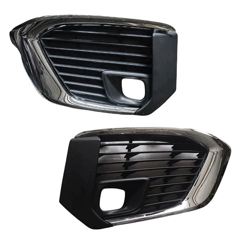 1 Piece Left Front Bumper Fog Lamp Frame Fog Light Grille Trim Black Plastic For 5008 16119191980