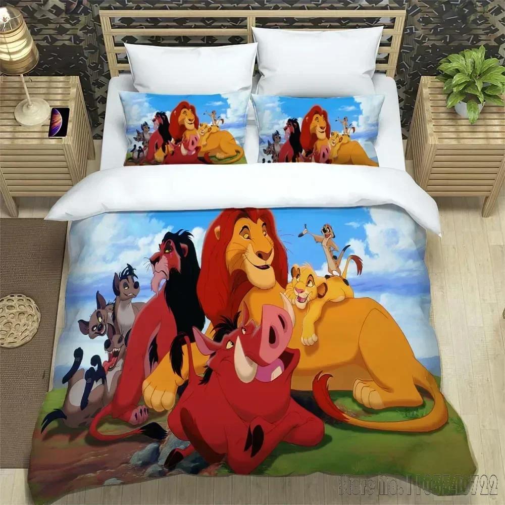 

The Lion King Quilt Duvet Cover Set HD Comforter Cover for Kids Bedding Sets Bedclothes Bedroom Decor AU Double 180x210cm