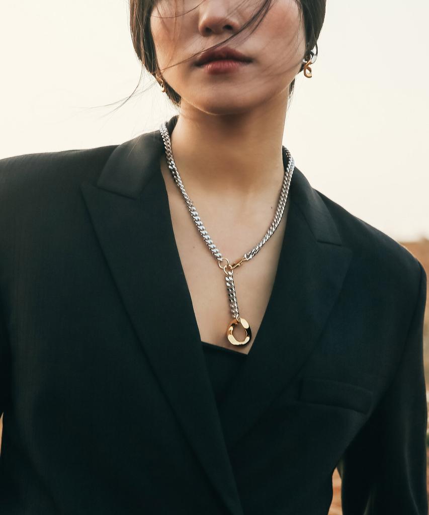 Sundaydiscoclub Bold Pendant Chain Necklace Mix