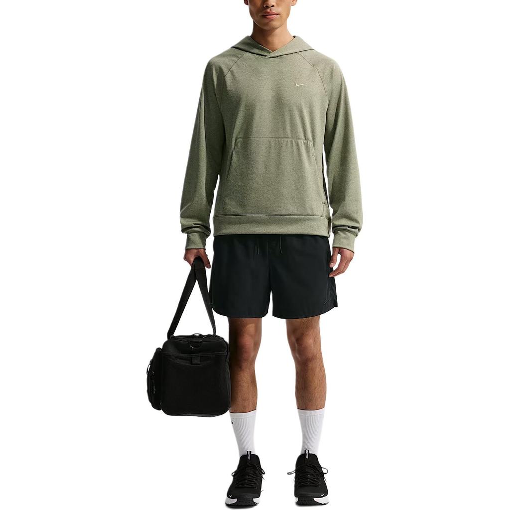 Nike Sweatshirts Men's Olive Green Hooded Moderate Regular II1305-320