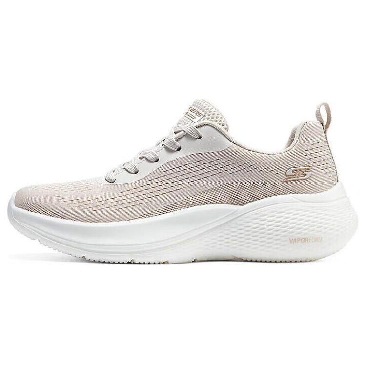 Skechers Bobs Infinity Удобная ткань Прочные Дышащие Низкие Кроссовки для бега Женские кроссовки Серый 117550-NAT 35