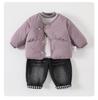 Infant Puppy Print Lightweight Down Jacket for Boys