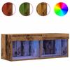 LED TV Cabinet Set in Rustic Wood Look 80 x 30 x 30 cm Engineered Wood