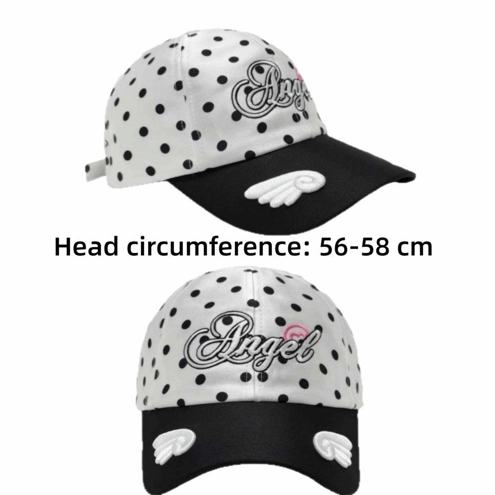 Cotton Baseball Hat Polka Dot Sun Hat Fashion Peaked Cap