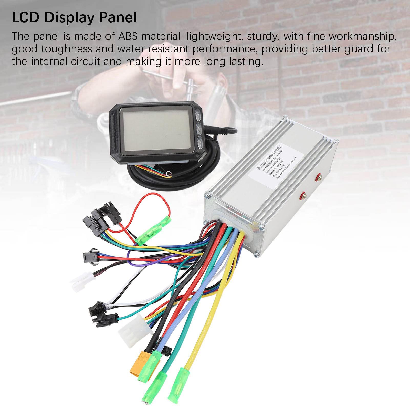

36V 48V 1000W 38A Brushless Controller 5540 with S600 LCD Display Panel Electric Bike Conversion Kit
