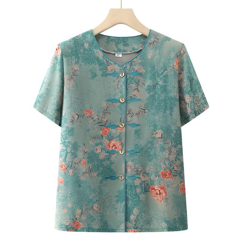 Elderly Women's Summer Short Sleeve Apparel