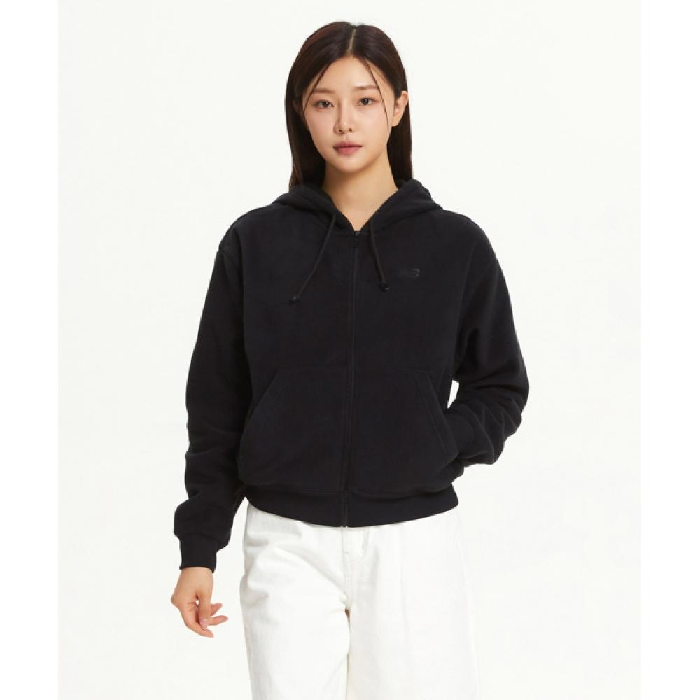 

New Balance Nbmde4s012 Women Polar Fleece Hoodie Zip Up Black (19)BLACK/S(085)