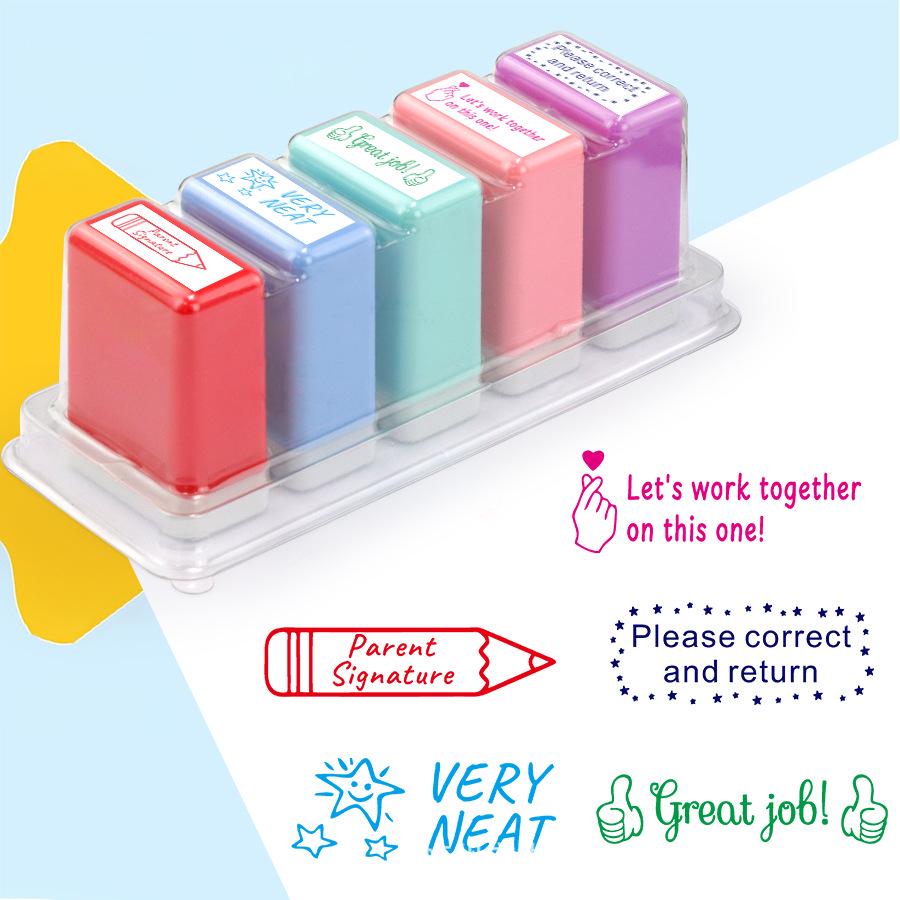 Teacher's Fun Toy Seals with Automatic Ink Pad