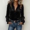 Women's Casual Button Down Long Sleeve Blouse Color Fit for Work