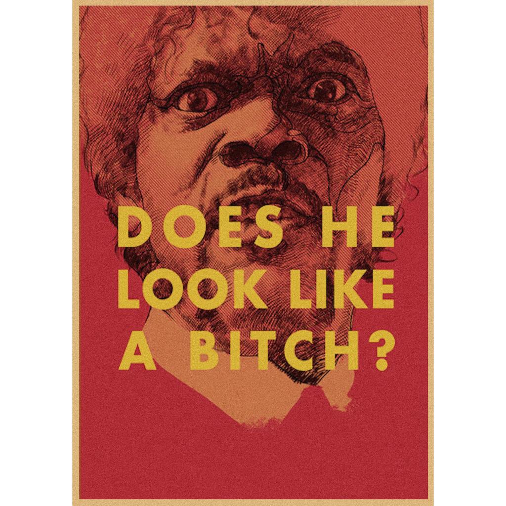 Pulp Fiction Retro Kraft Paper Poster - Classic Bar Wall Decoration