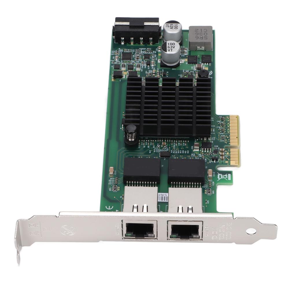Network Card PCIE X4 Rj45 101001000Mbps Gigabit Dual Port Electric Port Network Adapter