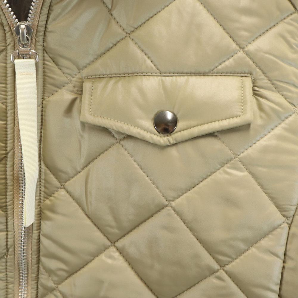 Unused Adidas Long Batting Coat OT Champagne Gold Quilting Women Used