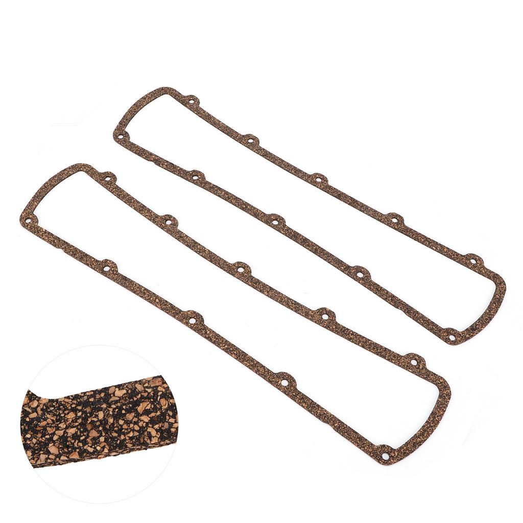 2pcs Steel Core Valve Cover Gasket A7490 Replacement for Oldsmobile 260 307 330 350 400 403 425 455 V8s 1964‑1990