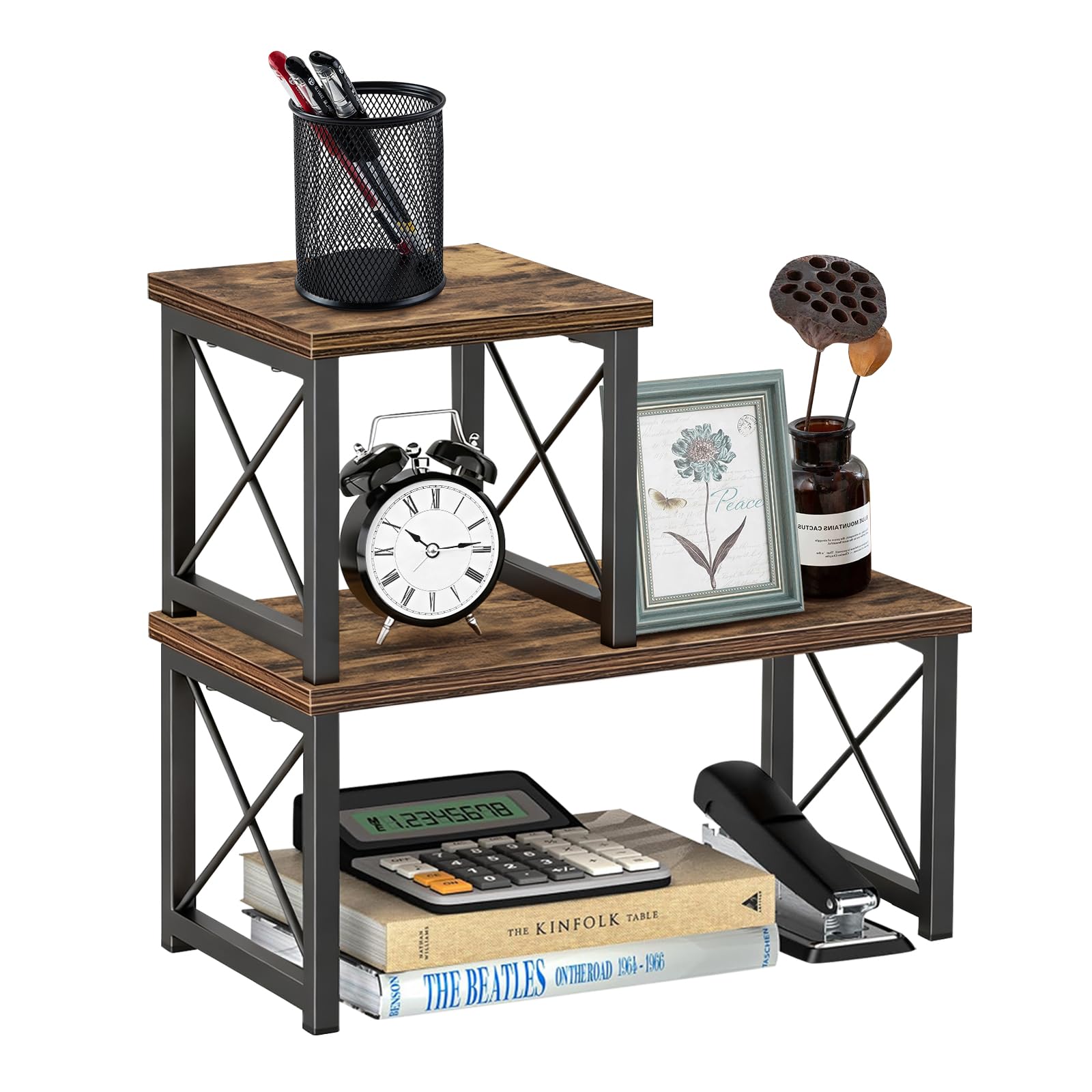 THCTYRP Corner Storage Desk Mini Small Multiple Assembly Set of Kitchen Easy Ideal for Rack, Desktop, Shelf, Bookshelf, Organizer, Methods, 2,