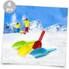 HEALSOPTHY Kids Snow Shovel 4-Pack Plastic Flat Head Shovels for Children Toy Beach Garden Snow Play Tools