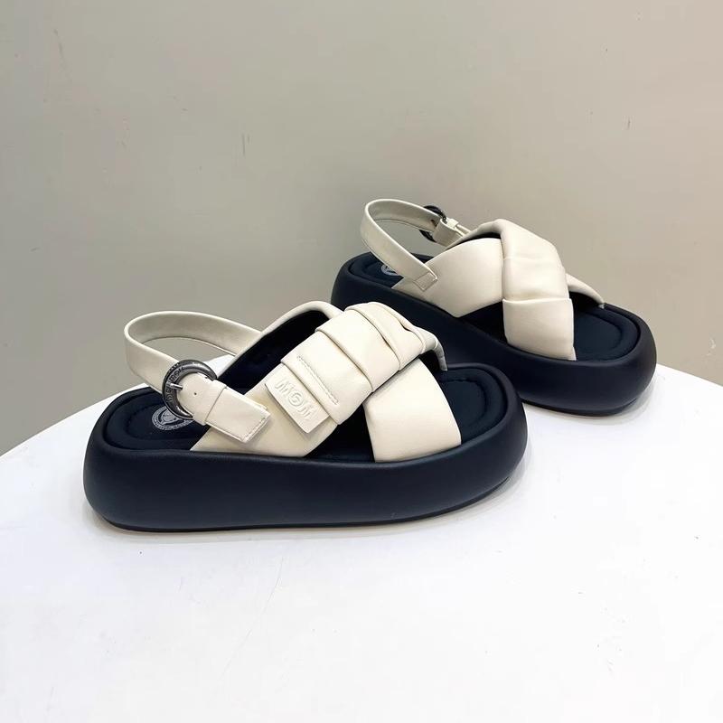 Summer new platform cross-toed Roman sandals