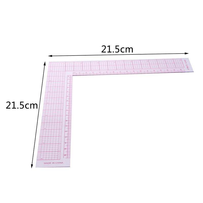 Garment Cutting Plastic L Shape Ruler For Sewing Accessories Patchwork Tools