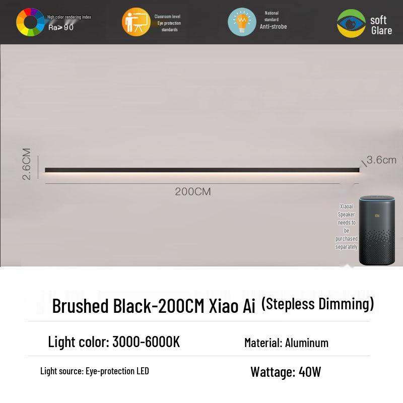 Minimalist Modern Strip Wall Light for Bedroom, Living Room, or Sofa Area