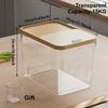 Food Grade Sealed Slide-Out Rice Container Safe Moisture Proof Grain Flour Pet Food Storage Bin for Home Kitchen Organization