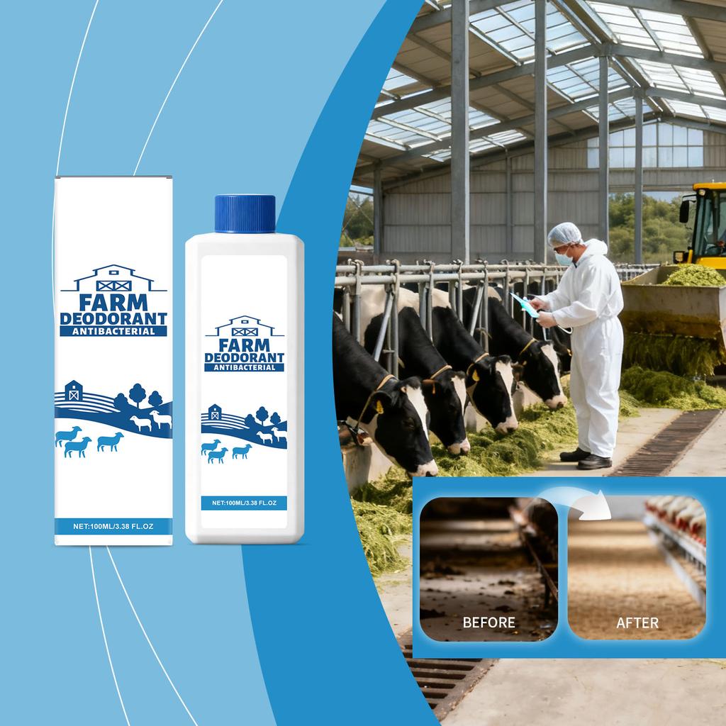 Livestock Deodorants And Ammonia Reducing Agents, Farm Animal Deodorants, Ammonia Odor Reducers, Odor Control Sprays,100ml