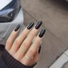 Nuovi Adesivi per Unghie Ovali Indossabili: Popolari Bianchi, Colori Solidi e a Contrasto, Manicure Versatile in XS/S/M/L, Lunghezza Media-Lunga.