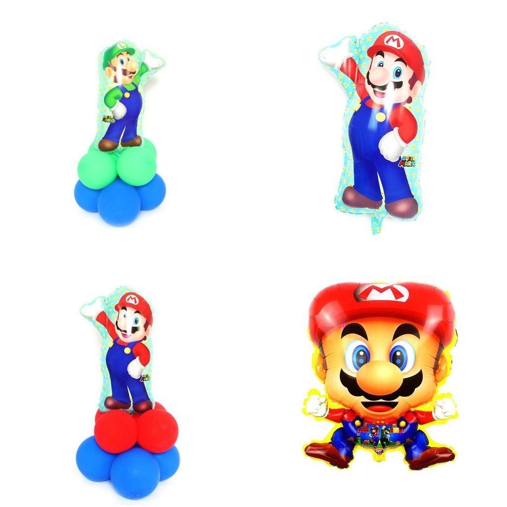 Cartoon Luigi Bros Foil Balloons For Junior's Gifts And Festivals