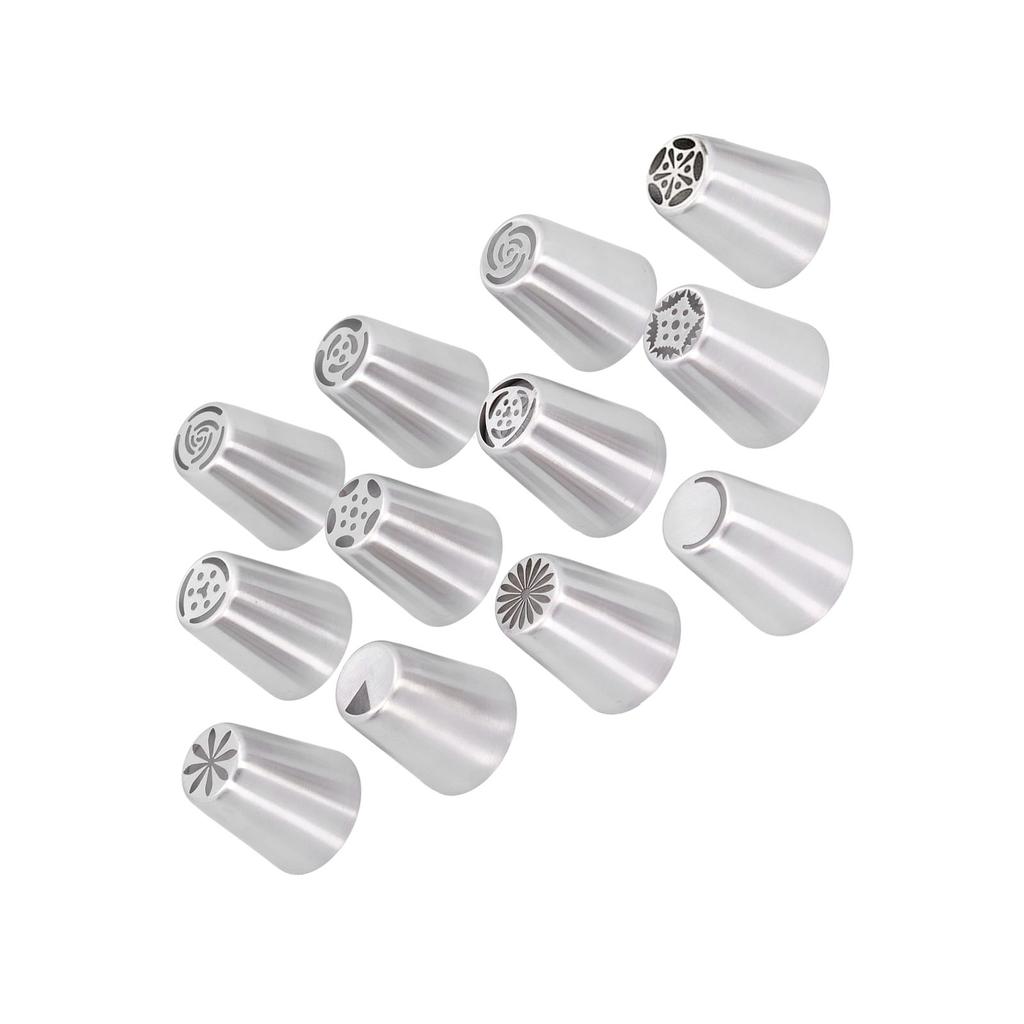14PCS Set Icing Piping Nozzles Pastry Tips Bag Set for Cake Decorating Supplies Kit