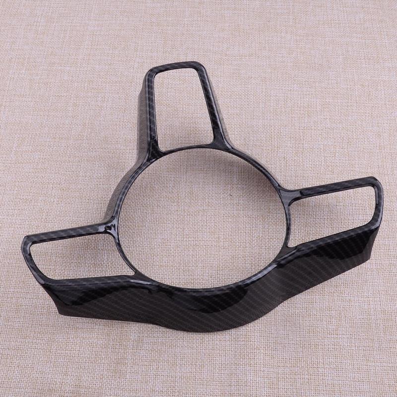 Carbon Fiber Style Steering Wheel Cover Trim Fit for Porsche Panamera Macan Cayenne 718 911 918