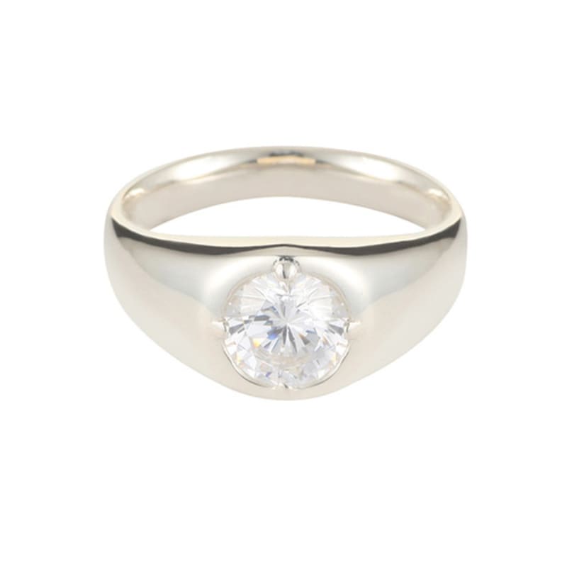 Invisible Collage WHITE STAR RING