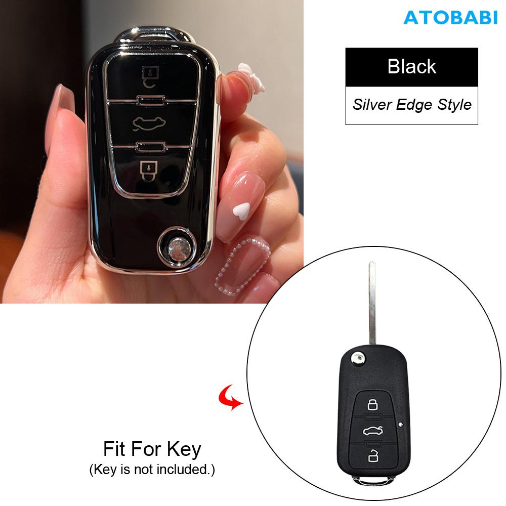 TPU Car Key Cover Flip Remote Fobs Case Protector Keychain Holder Auto Accessories For Roewe MG 5 7 GT GS 350 360 750 W5 MG5 MG7