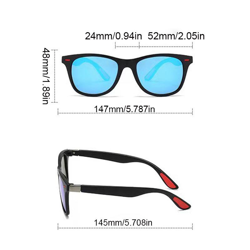 Non-polarized Classic Driver Sun Glasses Fashion  Men Women Square Sunglasses Popular Unisex Rectangle Casual Eyewear