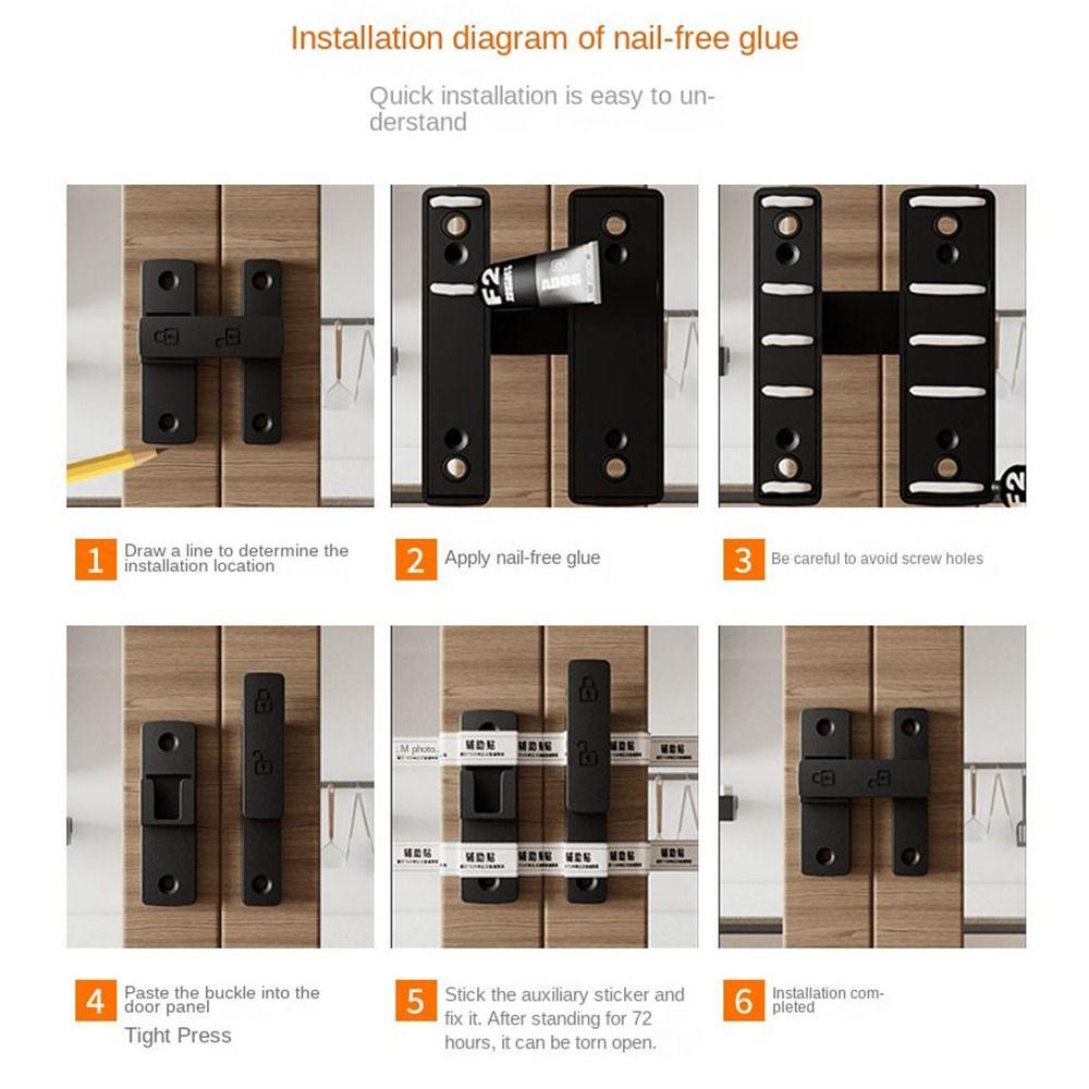 Zinc Alloy Door Latch Hardware Sliding Door Lock New Positioning Latch Door