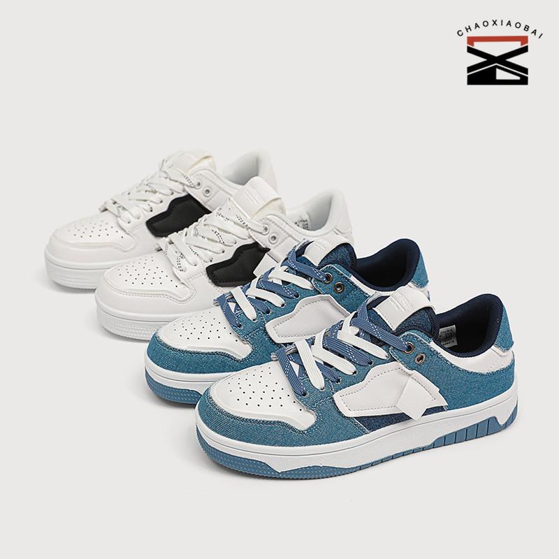 

CHAOXIAOBAI Толстая нижняя пара Маленькие белые туфли Женщины Лето 2023 Новая модель Увеличенные дышащие кроссовки Женская универсальная женская обувь