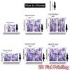 2D flat printing 2pcs Curtain Scene Curtains Butterflies and Lavender Flowers Digital Printed Polyester Drapes Family Party