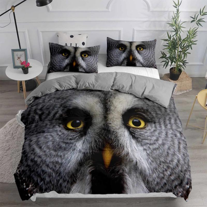 180x220 Bedding Sets Animal Head Duvet Cover Set Super Soft Full Queen King Bedroom Set European American Style Home Textile