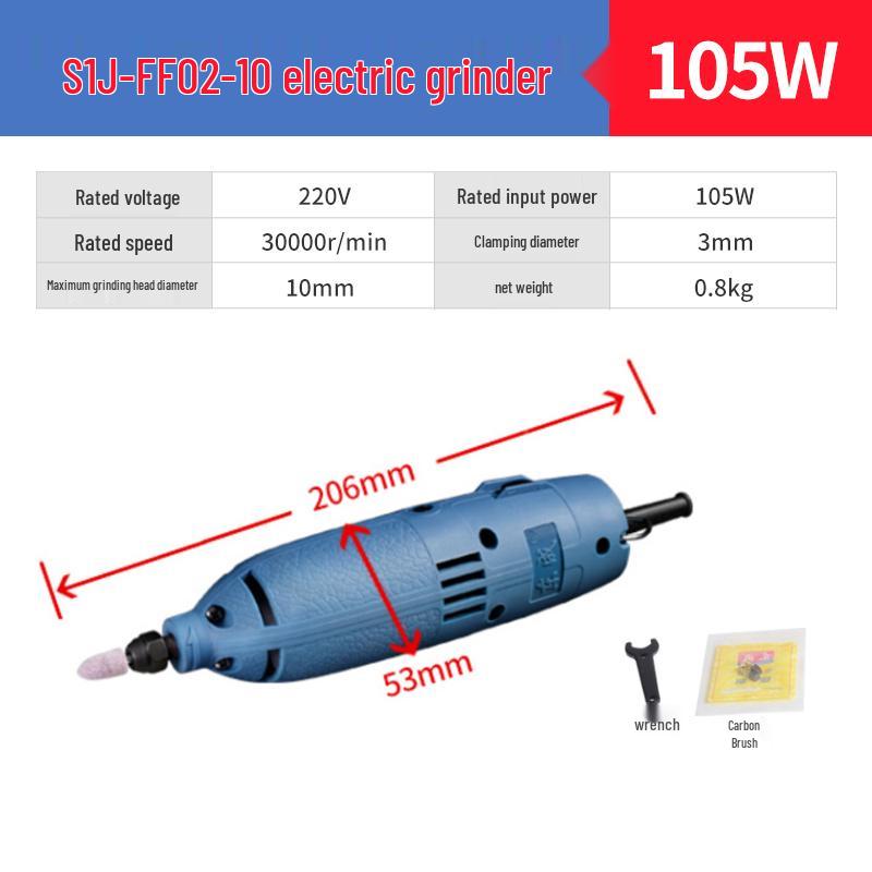 

Electric Handheld Small Straight Grinder for Jade Carving and Polishing