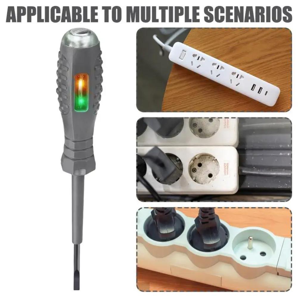 2-in-1 1pc Screwdriver Electricity Detector High Torque Strong Magnetic Voltage Test Pen Screwdriver For Electricity Detection