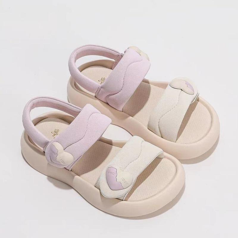 Children Beach Shoes Open Toes Soft Bottom Comfortable Kids Princess Shoes Casual 2025 Summer Nw Girls Sandals Non-slip Cute