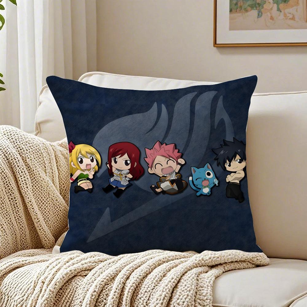 Anime Shonen FFairy TTail Kissenbezug Kissenhülle Milbenschutz Wohnzimmer Sofa Dekor Kissen Raum