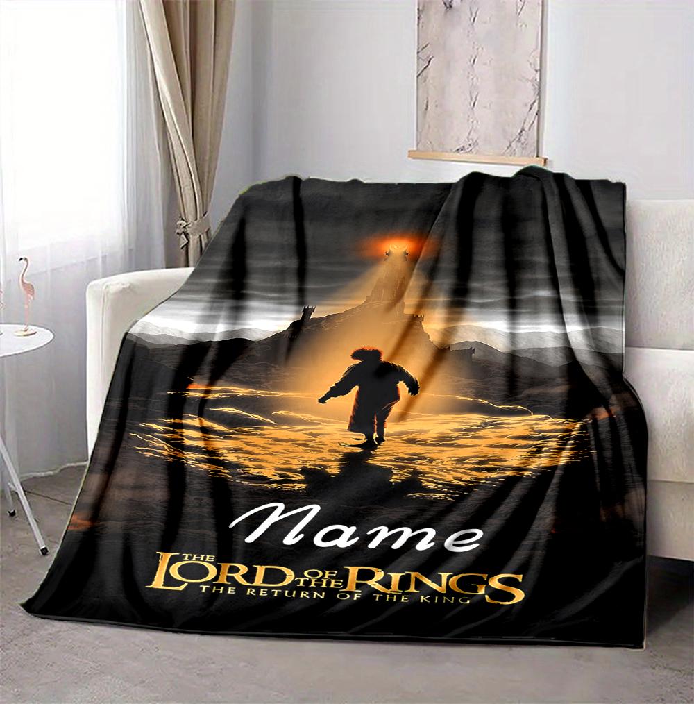 Custom Name Journey Light Flannel Blanket Throw Blanket Soft Warm Sofa Bed home Decor Unique Gift