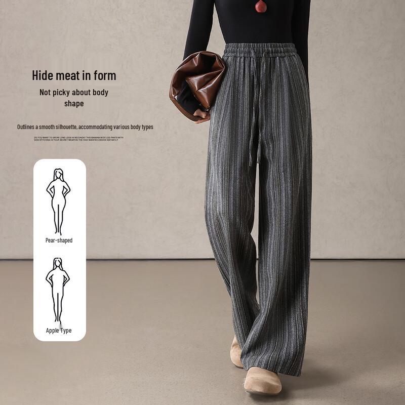 

Honeyspot Premium Striped Velvet Wide-Leg Trousers 2XL