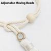 Wooden Ring Tassels Curtain Tieback, Adjustable Window Curtain Holders Ties Backs, No Drill Drape Curtain Holdbacks for Home Bedroom Decor