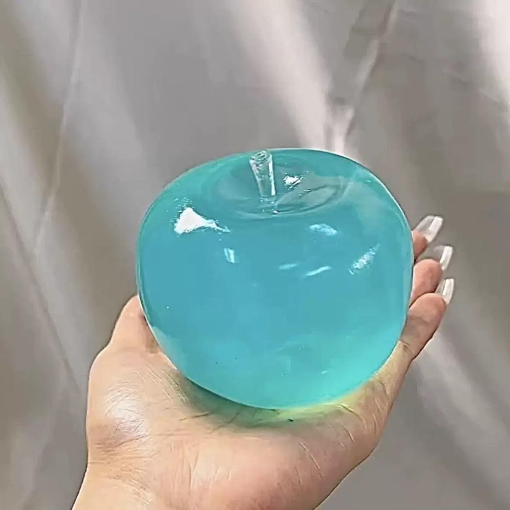 Green Apple-Shaped Fruits Squeeze Toy Handcrafted Novelty Prank Toy Stress Relief Ball  Calming