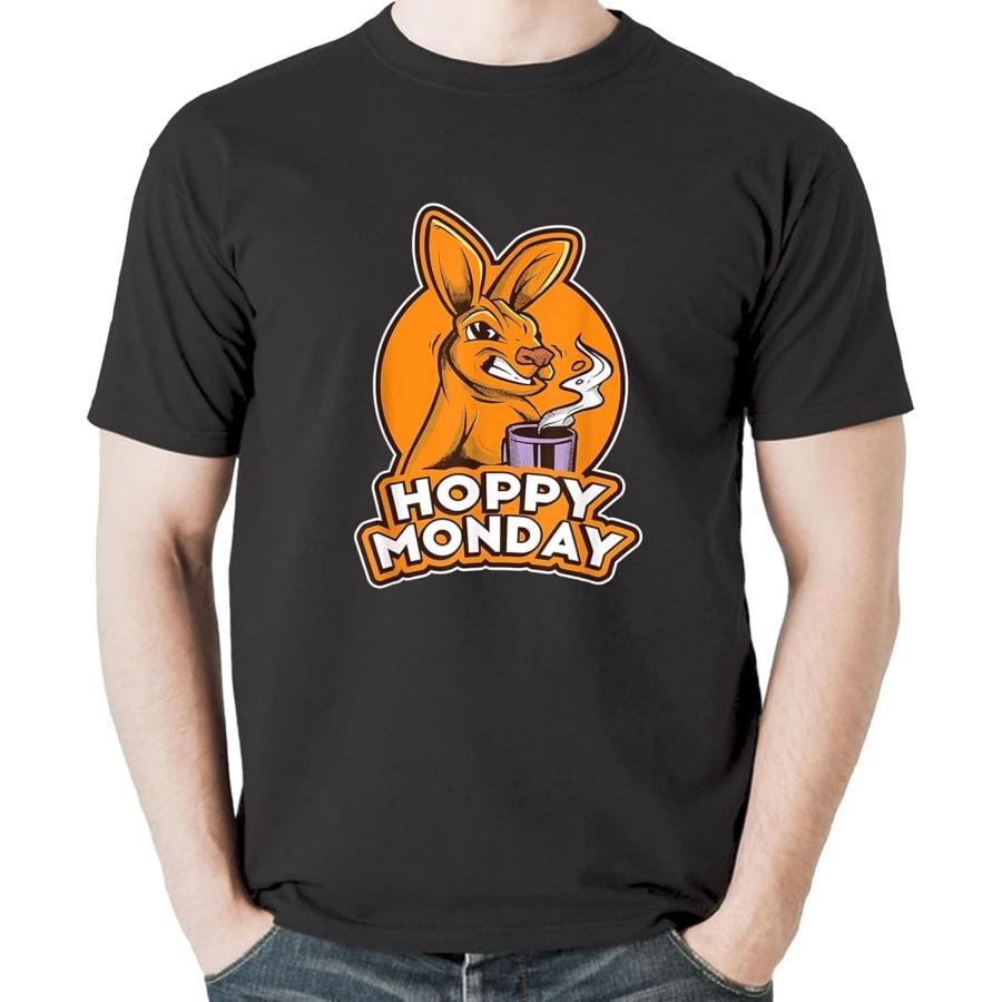 Hoppy Monday Grumpy Kangaroo Coffee T-Shirt Sweatshirt Hoodie Tanktop for Men Women Kids S
